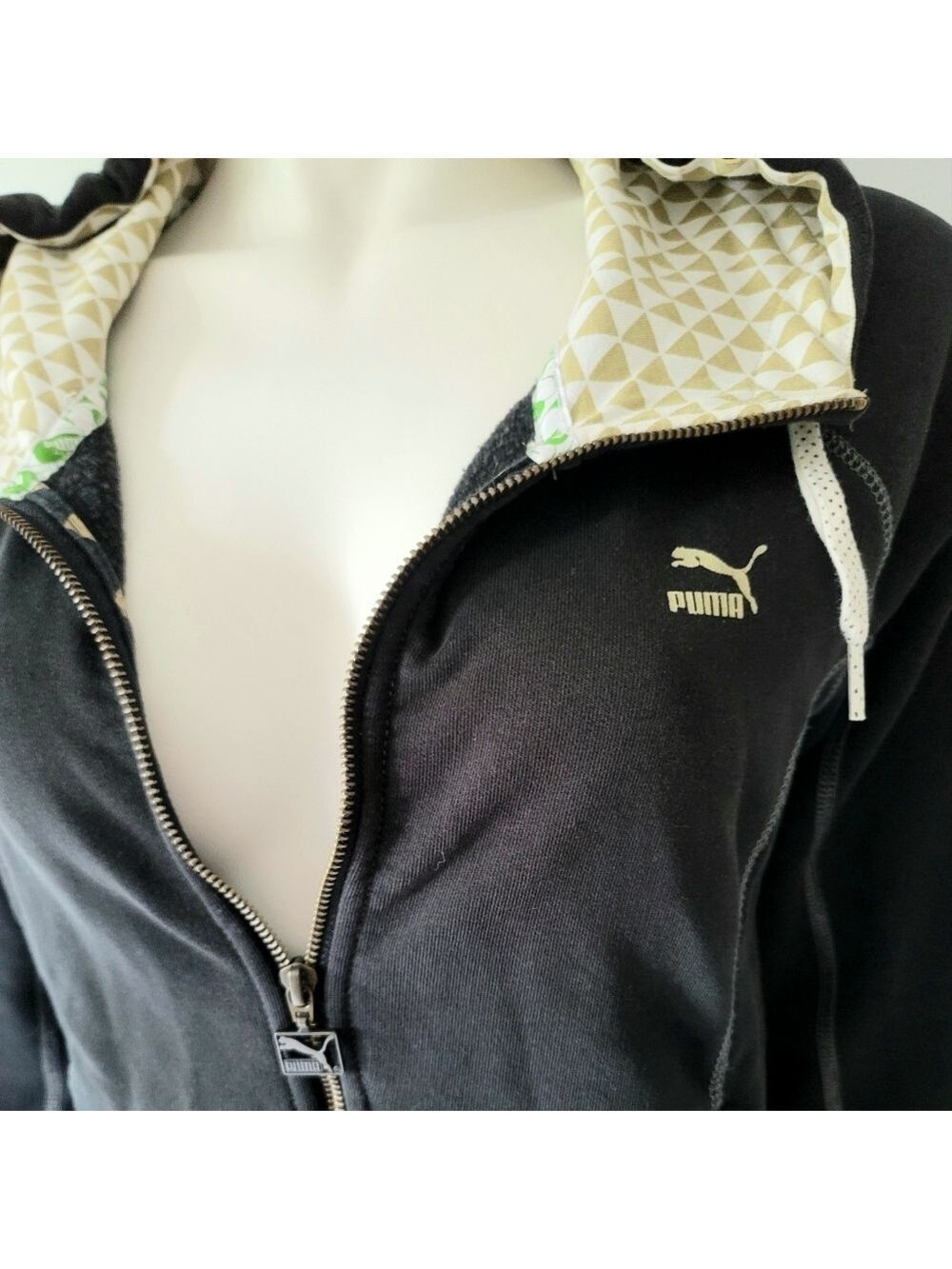 Puma Full Zip Hooded Sweater Size M